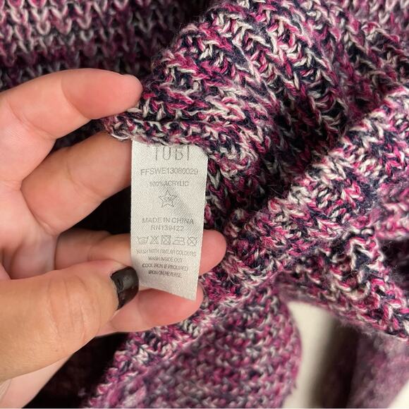 Tobi Pink Purple Oversized Knit Sweater - Picture 4 of 6
